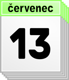 13. ervenec - Kdo kdy slav svtek, jmeniny? 