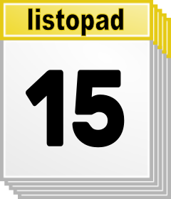 15. listopad - Kdo kdy slav svtek, jmeniny? 