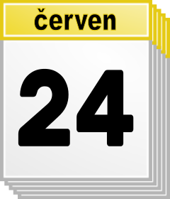 24. erven - Kdo kdy slav svtek, jmeniny? 
