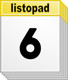 6. listopad - Kdo kdy slav svtek, jmeniny? 