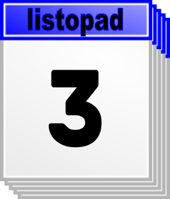 3. listopad - Kdo kdy slav svtek, jmeniny? 