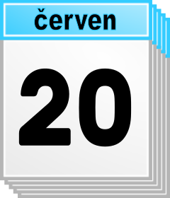 20. erven - Kdo kdy slav svtek, jmeniny? 
