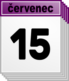 15. ervenec - Kdo kdy slav svtek, jmeniny? 