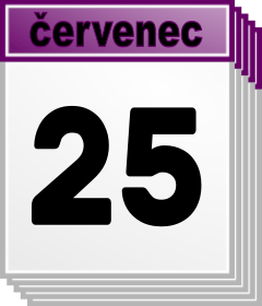 25. ervenec - Kdo kdy slav svtek, jmeniny? 