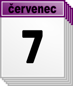 7. ervenec - Kdo kdy slav svtek, jmeniny? 