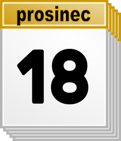 18. prosinec - Kdo kdy slav svtek, jmeniny? 