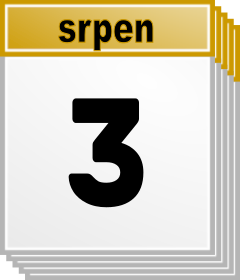 3. srpen - Kdo kdy slav svtek, jmeniny? 