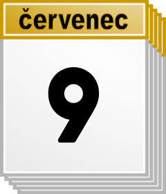 9. ervenec - Kdo kdy slav svtek, jmeniny? 