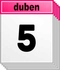 5. duben - Kdo kdy slav svtek, jmeniny? 
