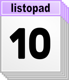 10. listopad - Kdo kdy slav svtek, jmeniny? 