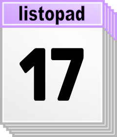 17. listopad - Kdo kdy slav svtek, jmeniny? 