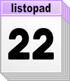 22. listopad - Kdo kdy slav svtek, jmeniny? 