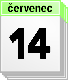 14. ervenec - Kdo kdy slav svtek, jmeniny? 