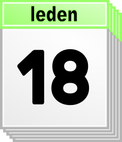 18. leden - Kdo kdy slav svtek, jmeniny? 
